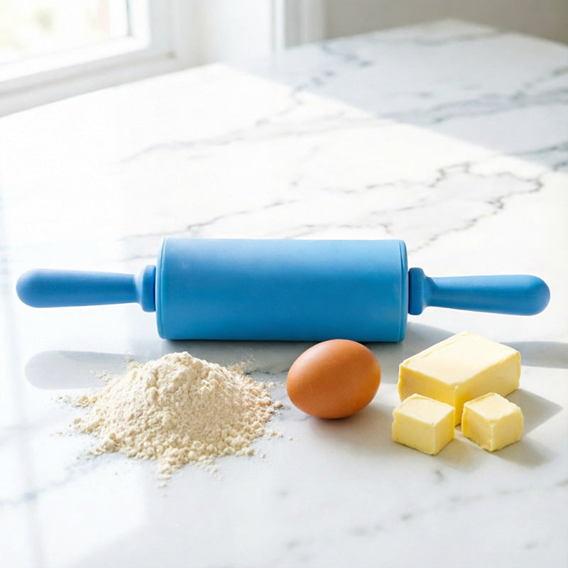 Mini Plastic Rolling Pin with PP Handle Children Baking Tool Dumpling Stick Lightweight
