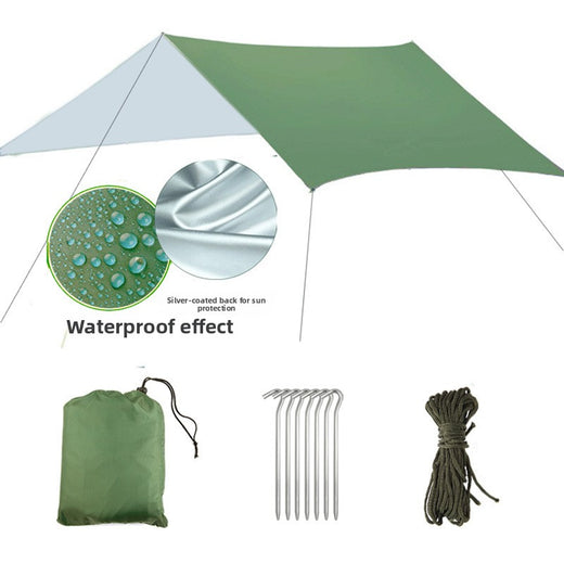 Square Sunshade Canopy with Waterproof Mat