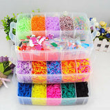 15,000-piece rainbow loom bracelet kit full set view