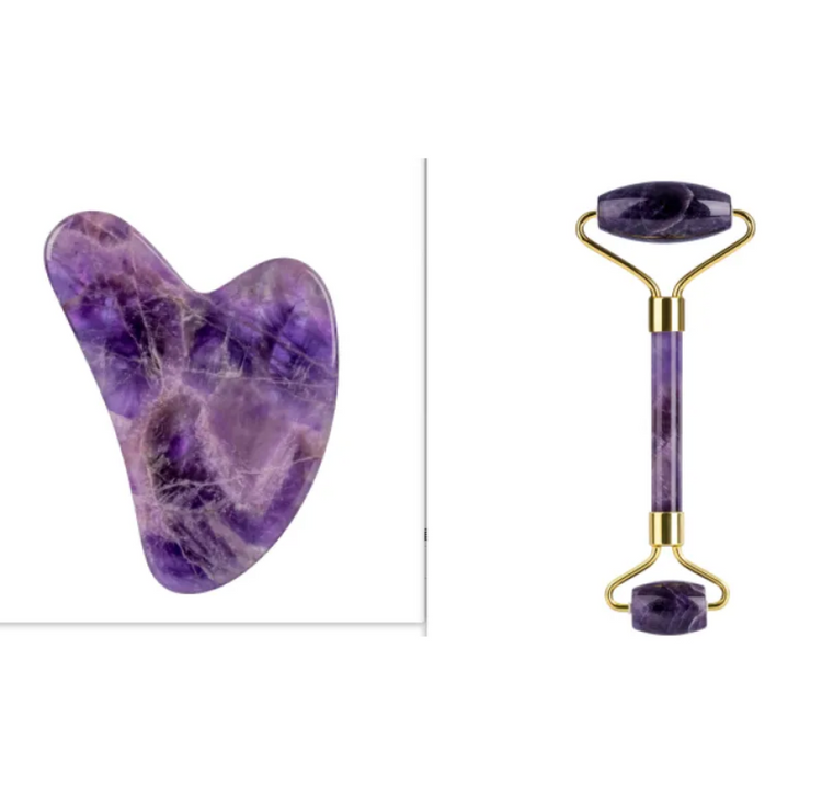 Amethyst Roller & Gua Sha Set - Image 7