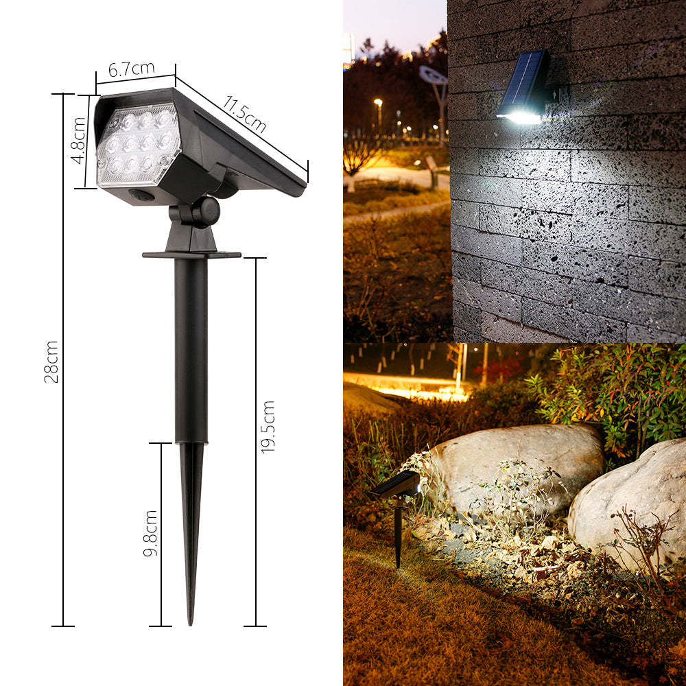 Solar Powered Outdoor Garden Spotlight