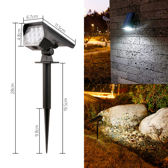 Solar Powered Outdoor Garden Spotlight Garden & Outdoor product image 6