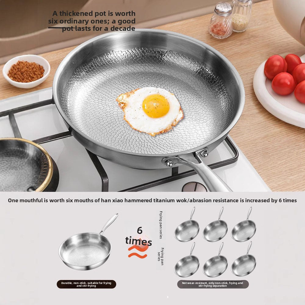 Titanium Induction Frying Pan with Optional Glass Lid