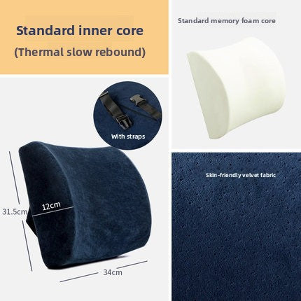 Back support cushion with cotton fabric