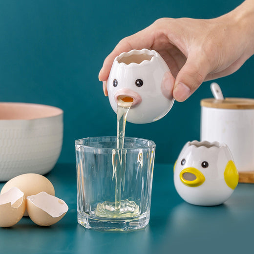 Cute Chicken Ceramic Egg White Separator