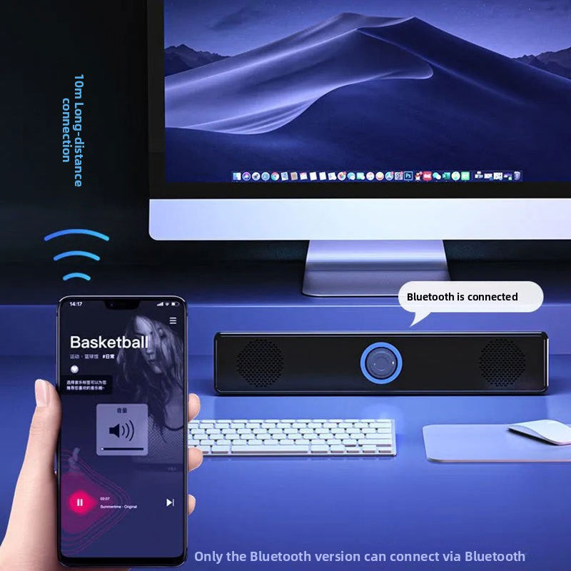 Desktop Bluetooth Speaker with Dual Drivers