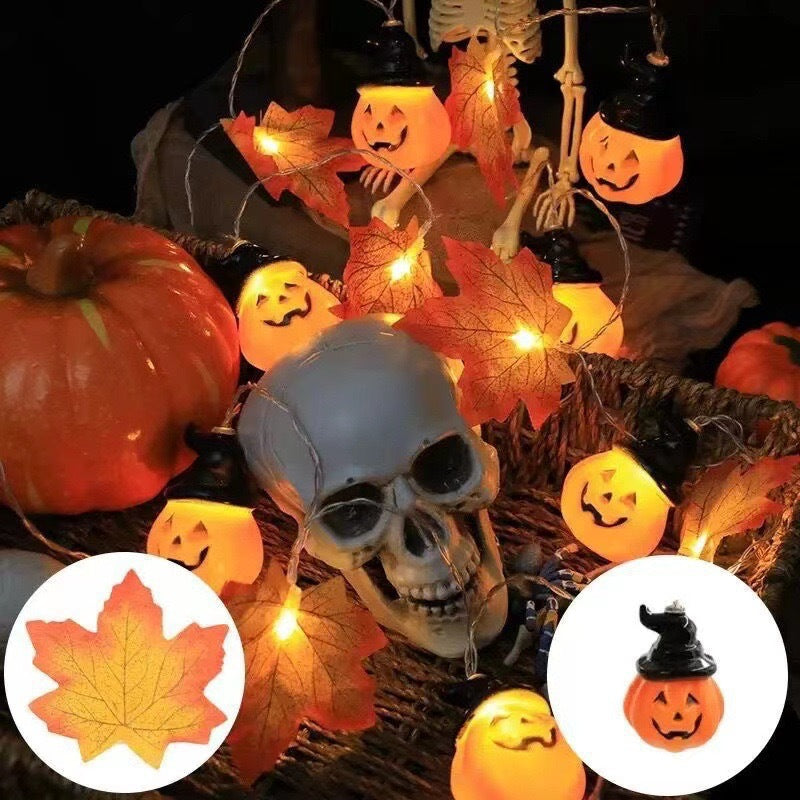 Maple Leaf Pumpkin LED Decorative Light String
