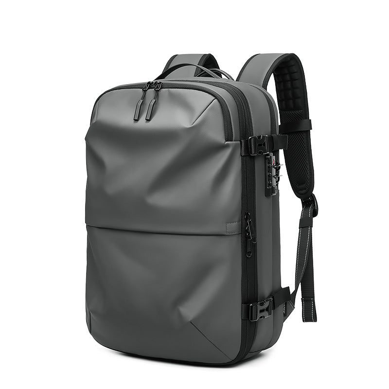 Men's Large Capacity Water-Resistant Vacuum Compression Travel Backpack
