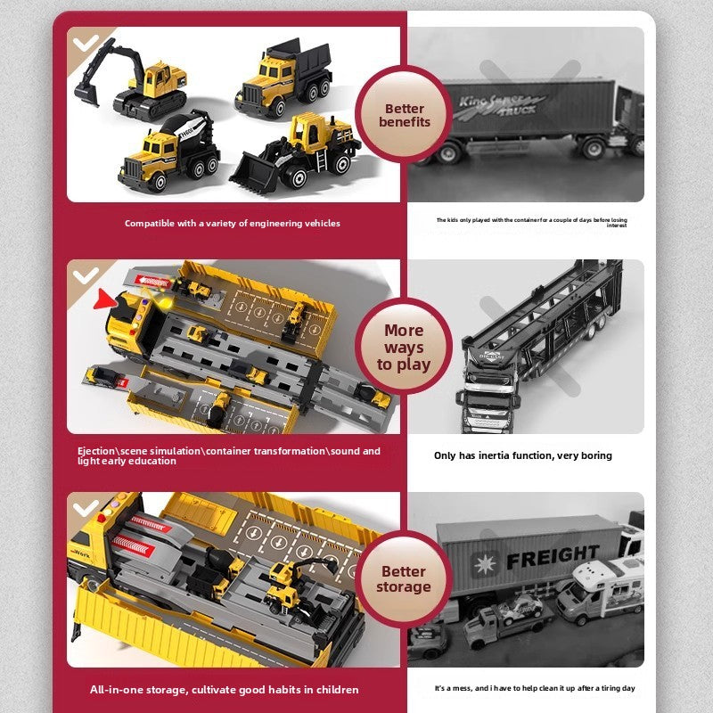 Construction Vehicle Toy Set for Children