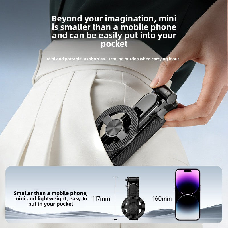 Mini Magnetic Bluetooth Selfie Stick with Tripod