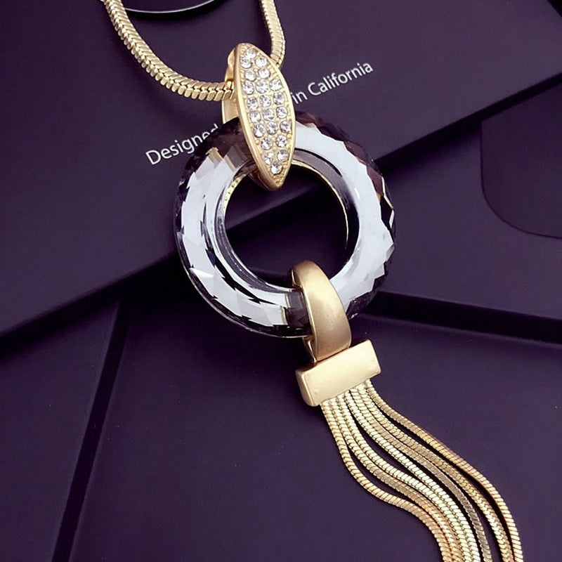 Long Necklace, Sweater Necklace, Accessory Necklace - Image 1