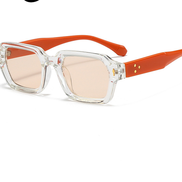 Retro Square Frame UV400 Protection Lightweight Sunglasses