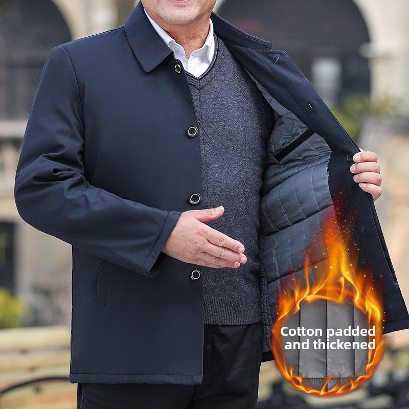 Mens Spring Autumn Jacket Cotton Blend Casual Outerwear