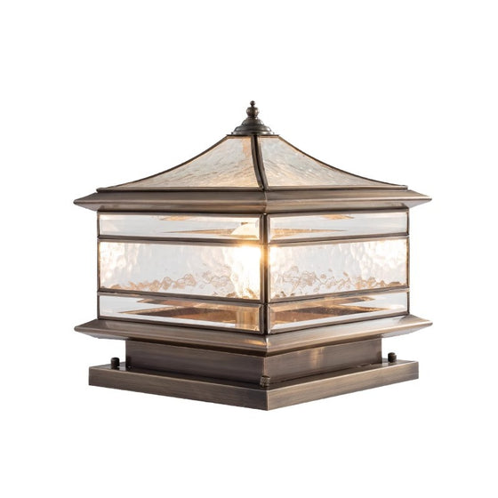 Solar Waterproof Copper Outdoor Pillar Lamp Garden & Outdoor product image 4