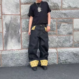 Men's Printed Stretch Denim Pants