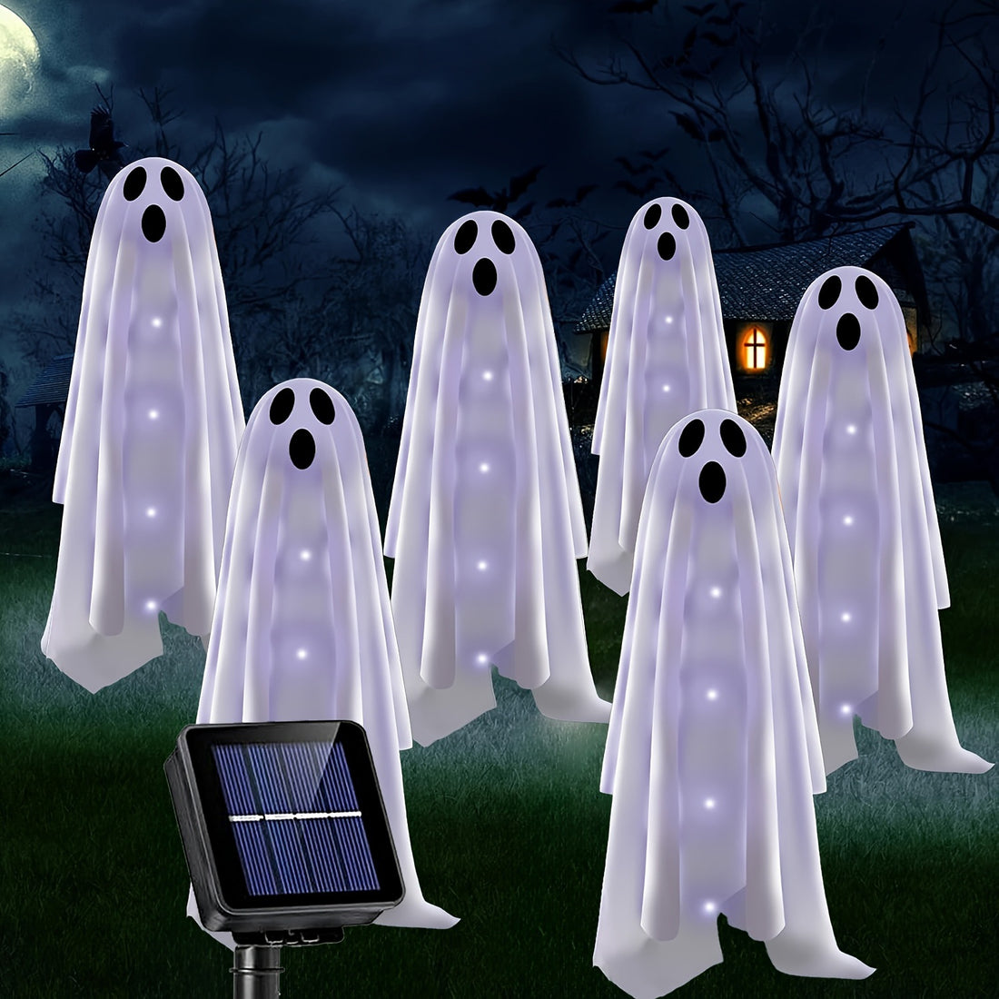 Solar Halloween Ghost Ground Lighting