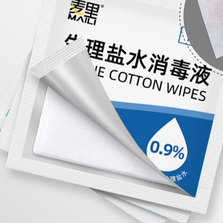 Saline Cotton Cleansing Pads for Skin Care