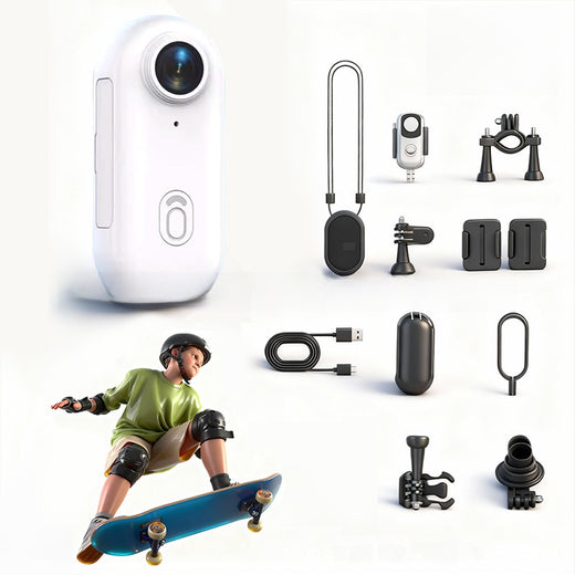Thumb-mounted riding camera with Wi-Fi and magnetic back clip; H88 sports thumb recorder