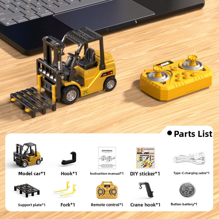 Mini Alloy Remote Control Construction Vehicle Toy