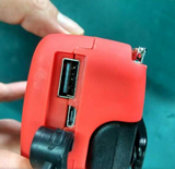 Radio flashlight USB charging port