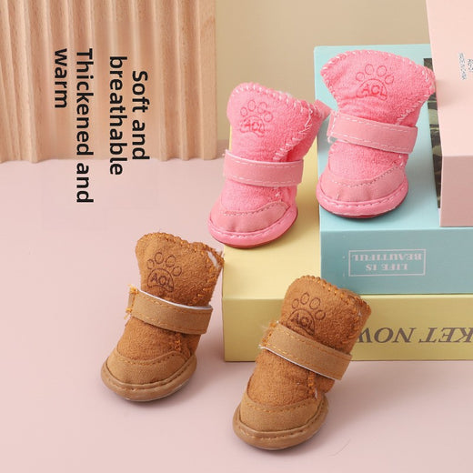 Winter Pet Dog Shoes Cotton Paw Protectors