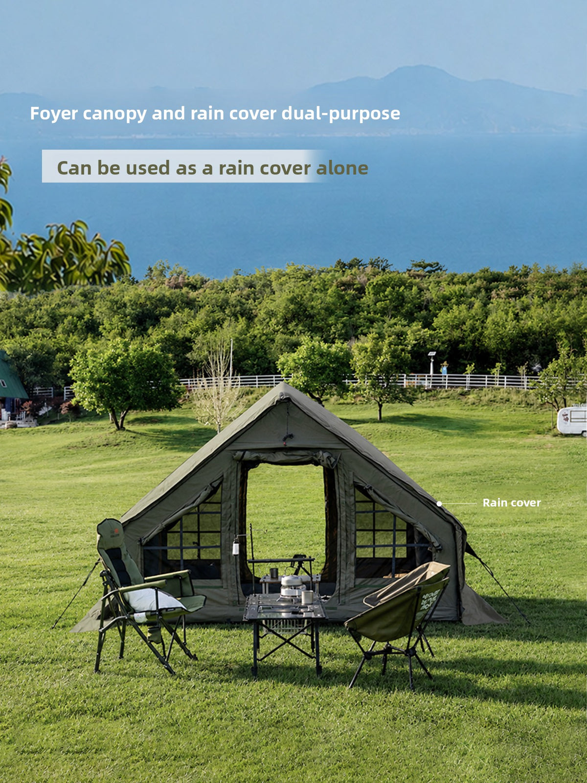 Inflatable Outdoor Camping Tent with Vestibule