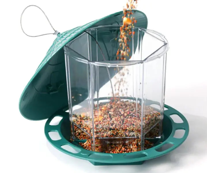 Outdoor bird feeder multi-hole