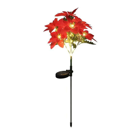 Solar Poinsettia Garden Lights Outdoor & Pond Lighting product image 5