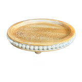 Vintage Wooden Beaded Serving Tray