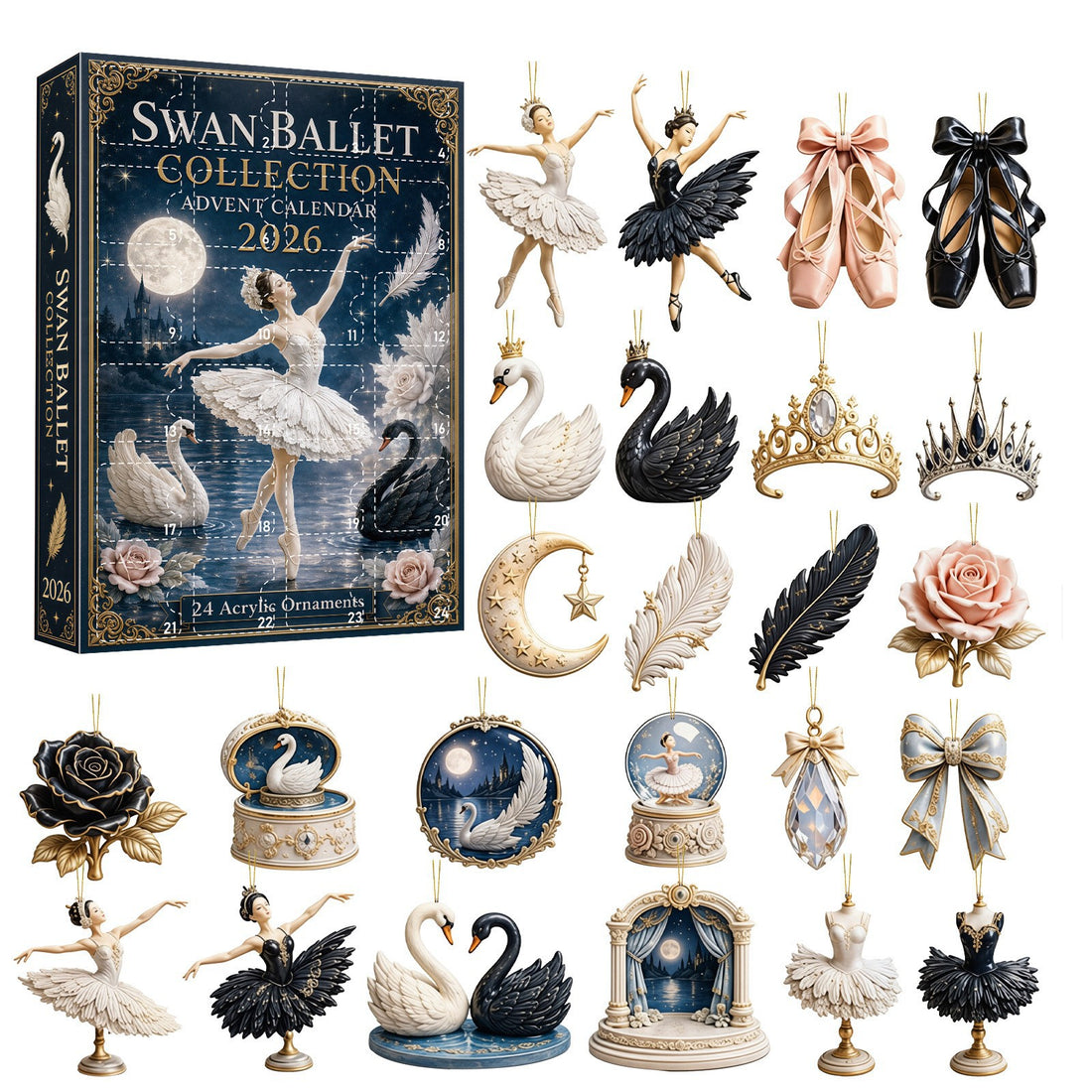 Swan Ballet Series Acrylic Hanging Ornament Blind Box Surprise Gift