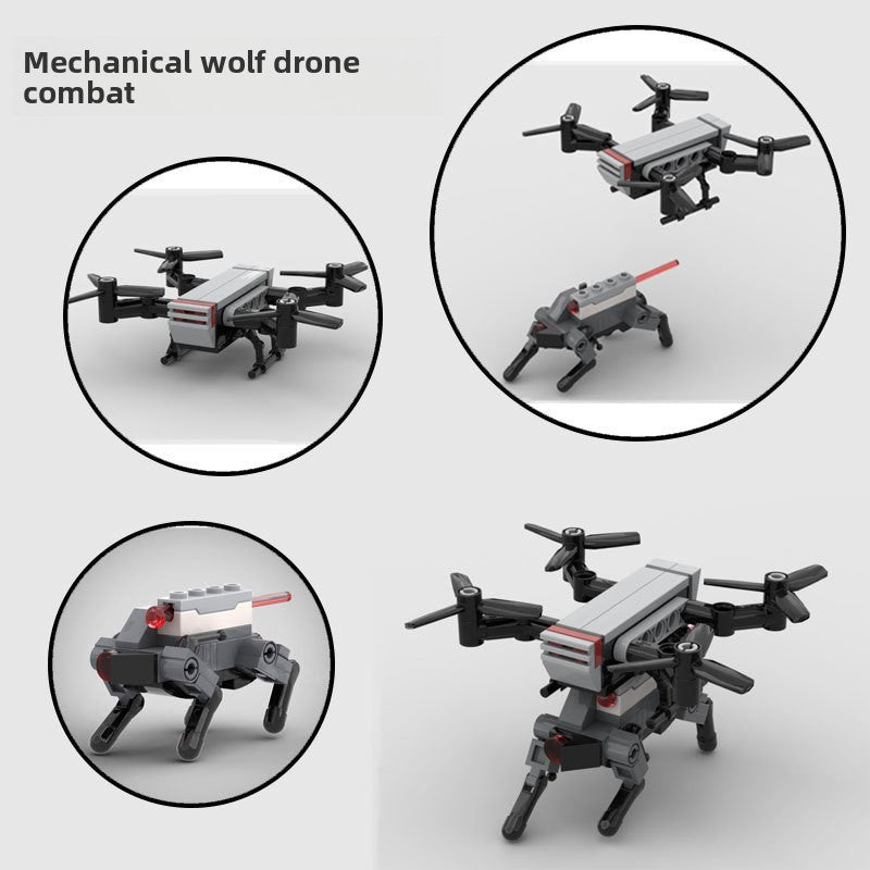 Robot dog fighter model assembled toy