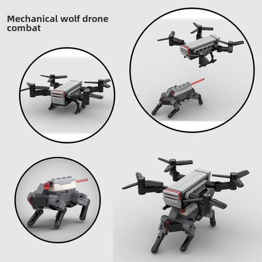 Robot dog fighter model assembled toy product image 1