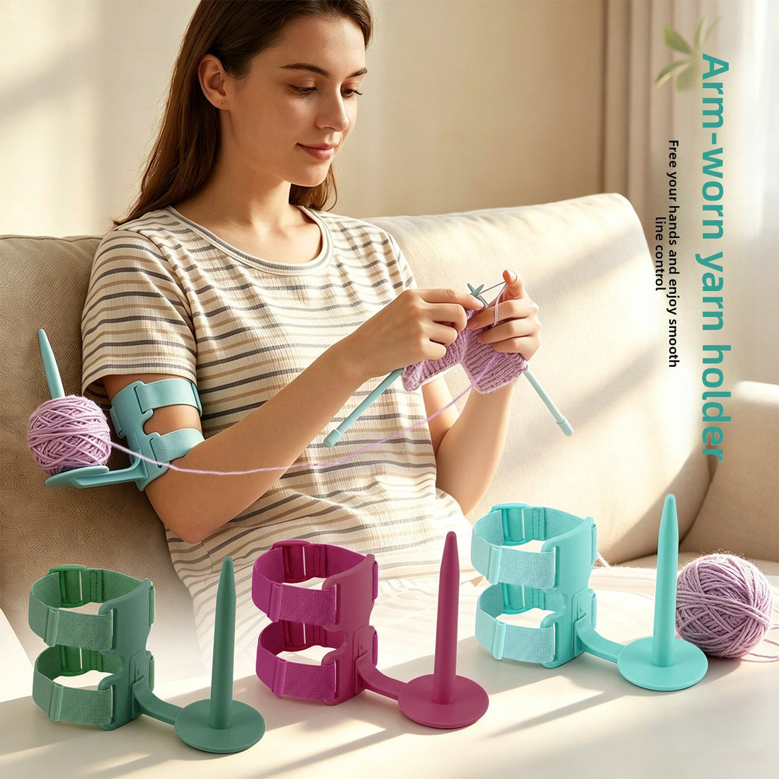 Arm-Worn Yarn Holder