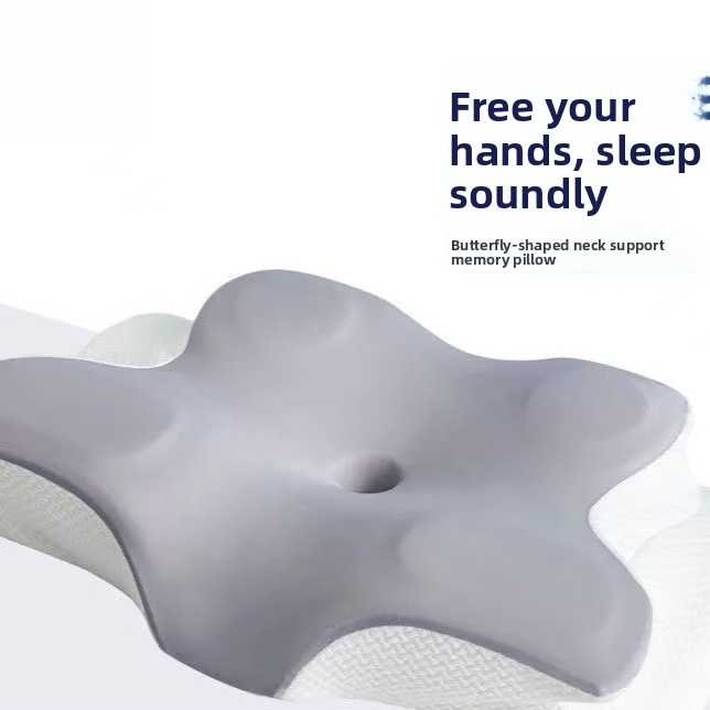 Butterfly-shaped ergonomic pillow