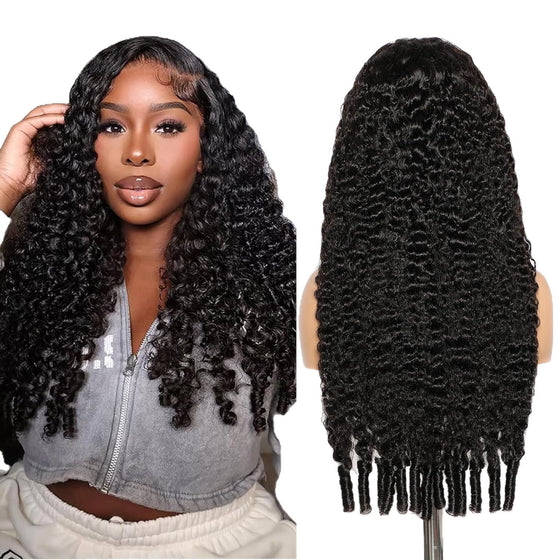 Human hair curly lace front wig, photo 6