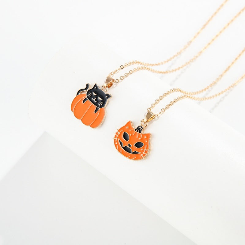 Cartoon Halloween Necklace Set