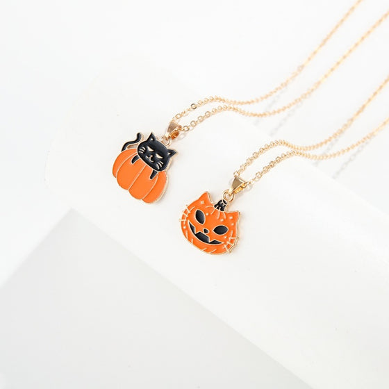 Cartoon Halloween Necklace Set