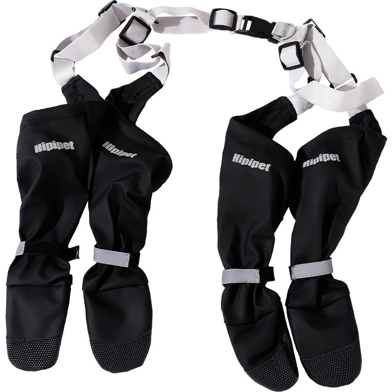 Adjustable Waterproof Dog Shoes with Anti-Slip Design