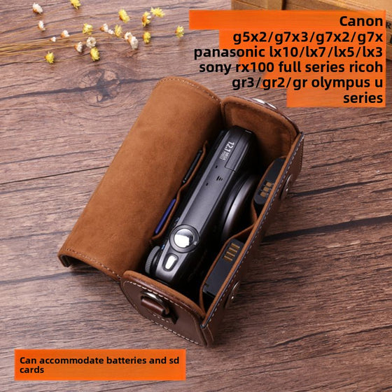 Universal Leather Camera Bag for Canon Sony Ricoh Action Cameras product image 1