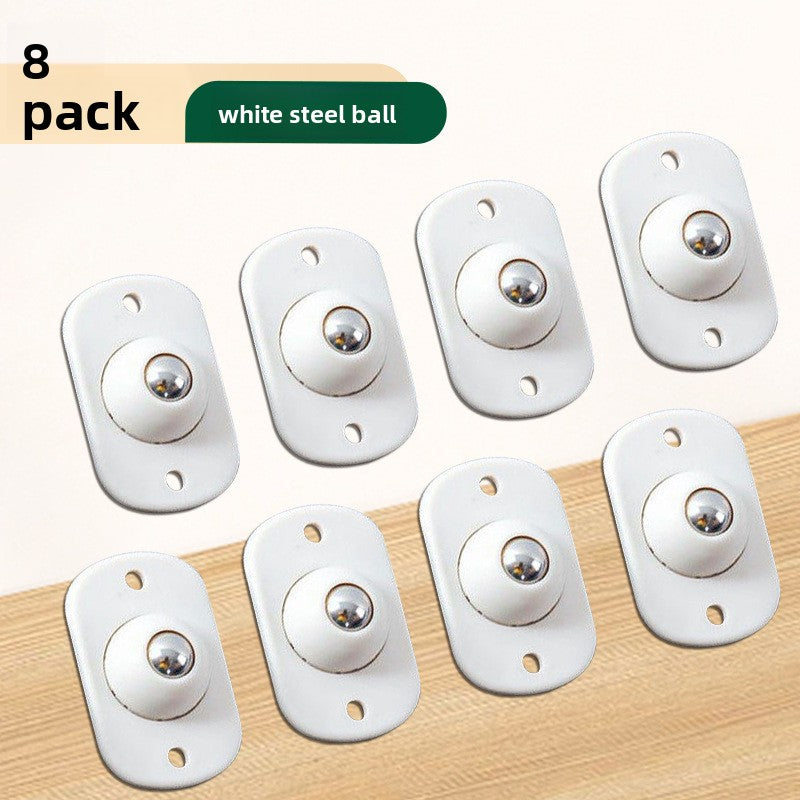 Adhesive Universal Furniture Casters with 360-Degree Rotation