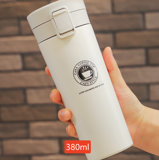 Stainless Steel Bouncing Thermos Cup with Wide Mouth