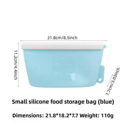 Food-grade vertical silicone fresh-keeping bag