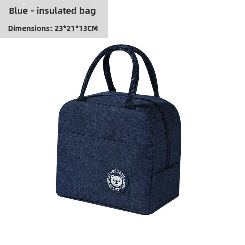 Lunch bag, aluminum foil insulated tote, portable bento box bag