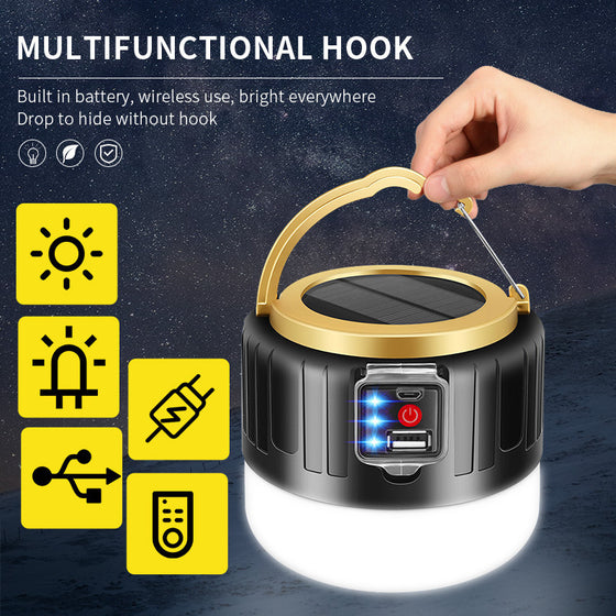 Solar Powered Rechargeable Emergency LED Light Camping & Hiking product image 4