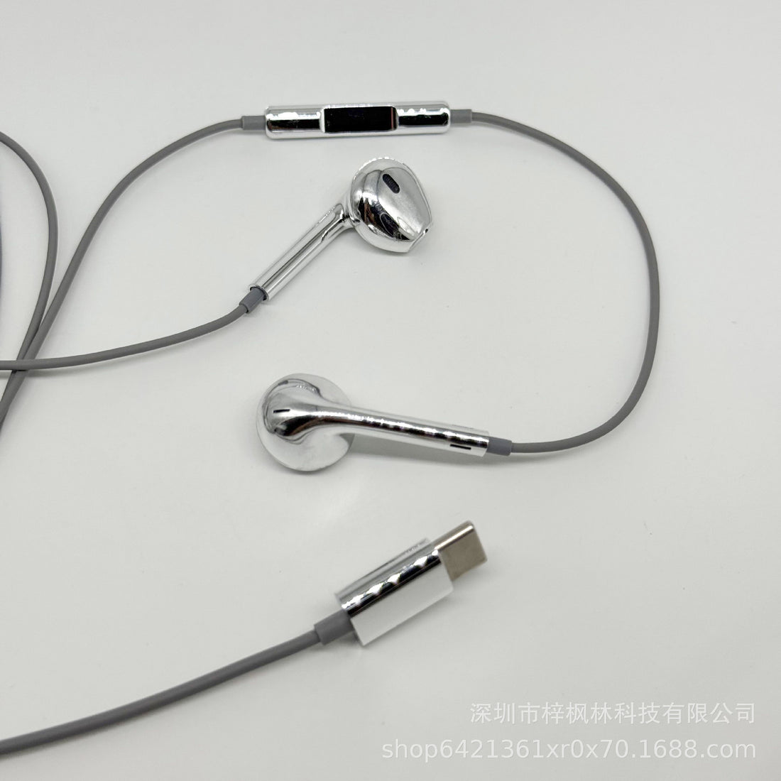 Silver Retro Wired Earphones with Digital Chip product image 3