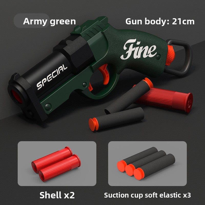 Gold Ring Throwing Shell Soft Bullet Launcher