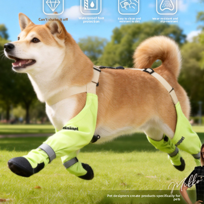 Dog Protective Shoes with Anti-Slip Soles