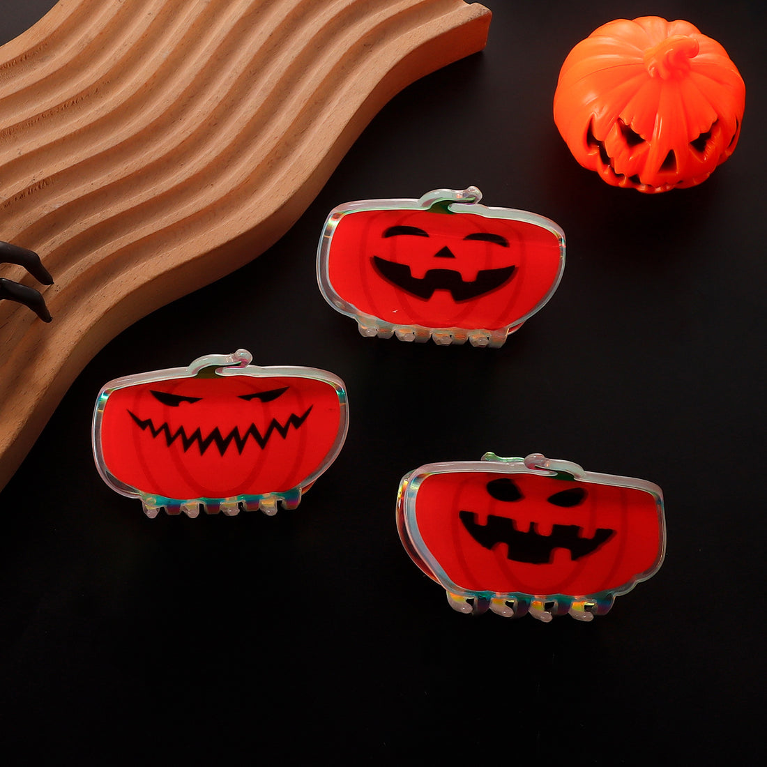 Halloween Pumpkin Ghost Hair Clip