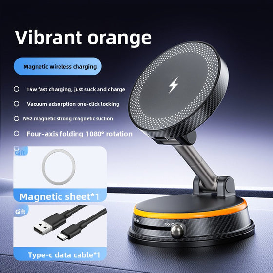 Rotating Magnetic Car Phone Holder With Wireless Charging product image 4