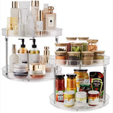 Pack of 2 Rotating Spice Rack Organizer Turntable